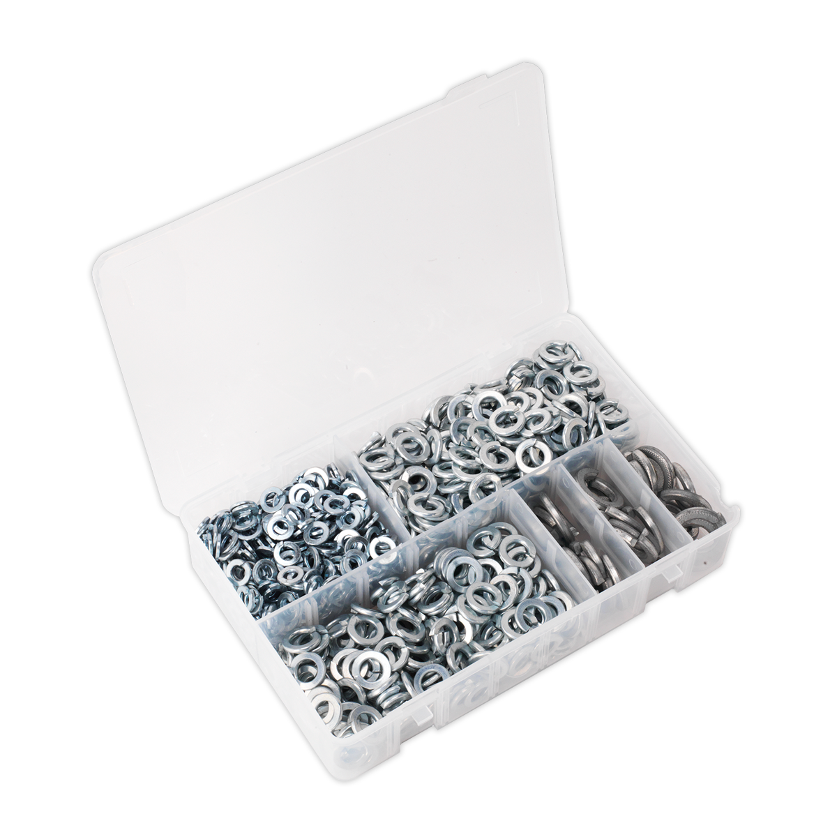Zinc Plated Spring Washer Assortment M6-M16 1010pc - DIN 127