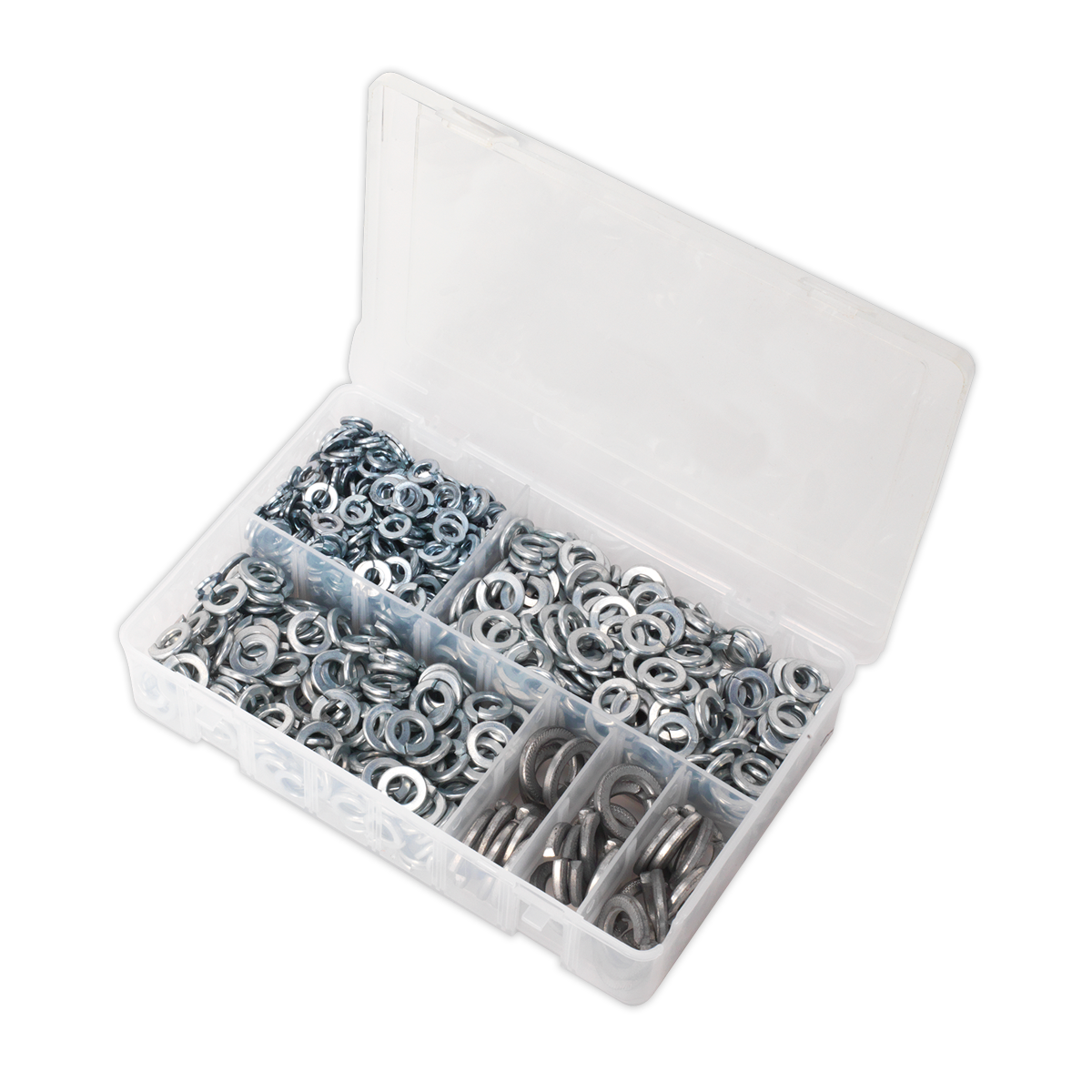 Zinc Plated Spring Washer Assortment M6-M16 1010pc - DIN 127