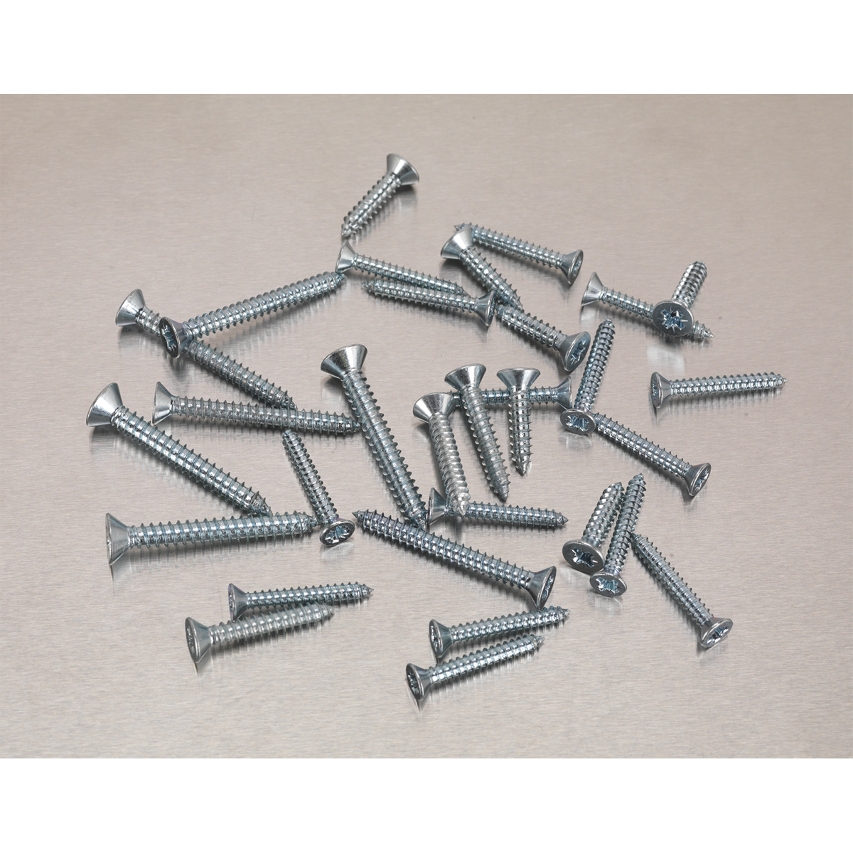 Zinc Plated Self-Tapping Countersunk Pozi Screw Assortment 5