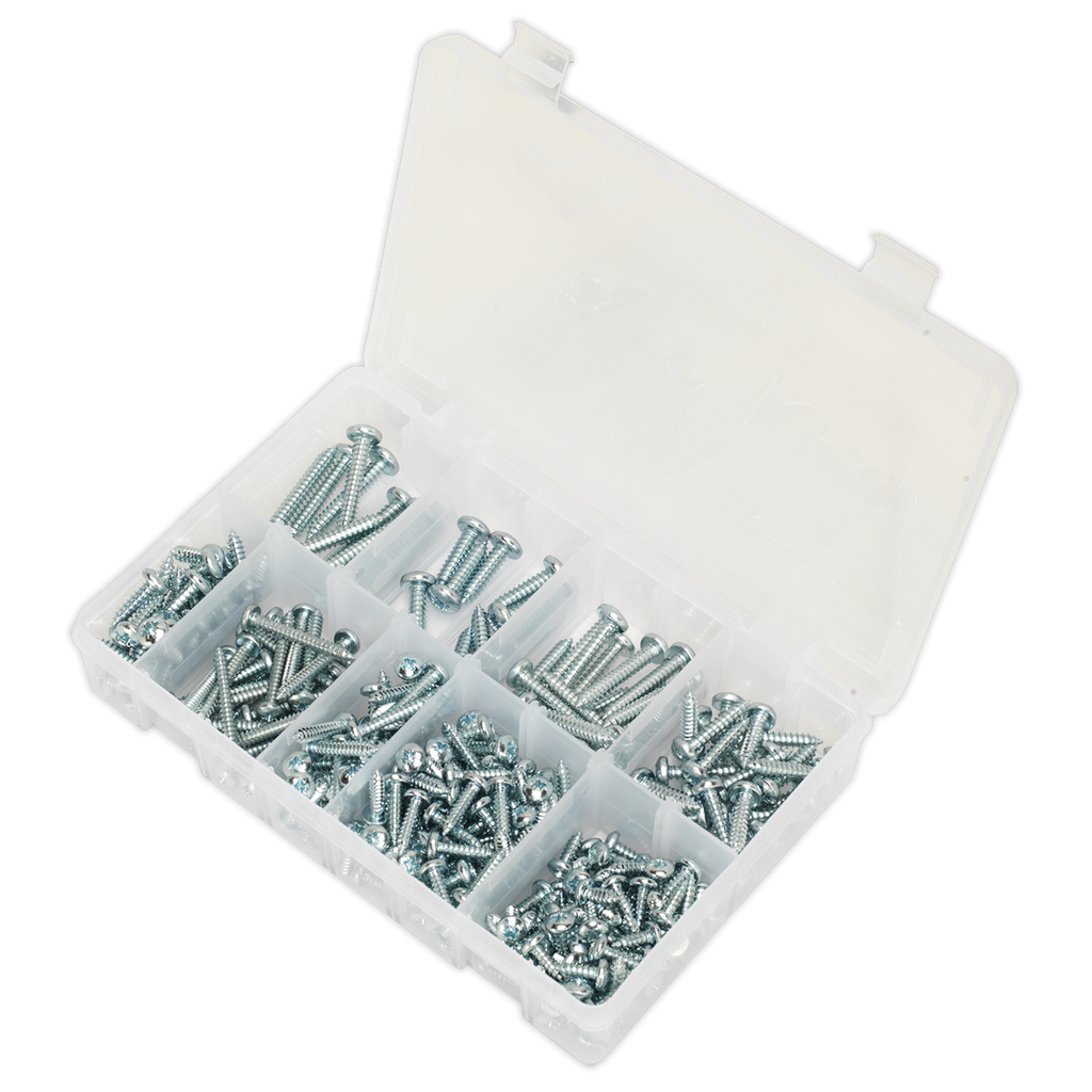 Zinc Plated Self-Tapping Pan Head Pozi Screw Assortment 305p
