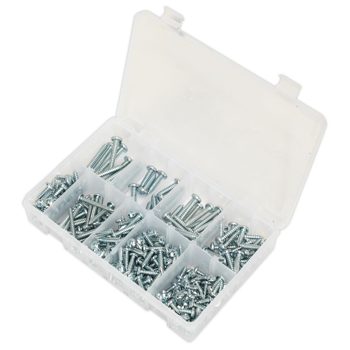 Zinc Plated Self-Tapping Pan Head Pozi Screw Assortment 305p