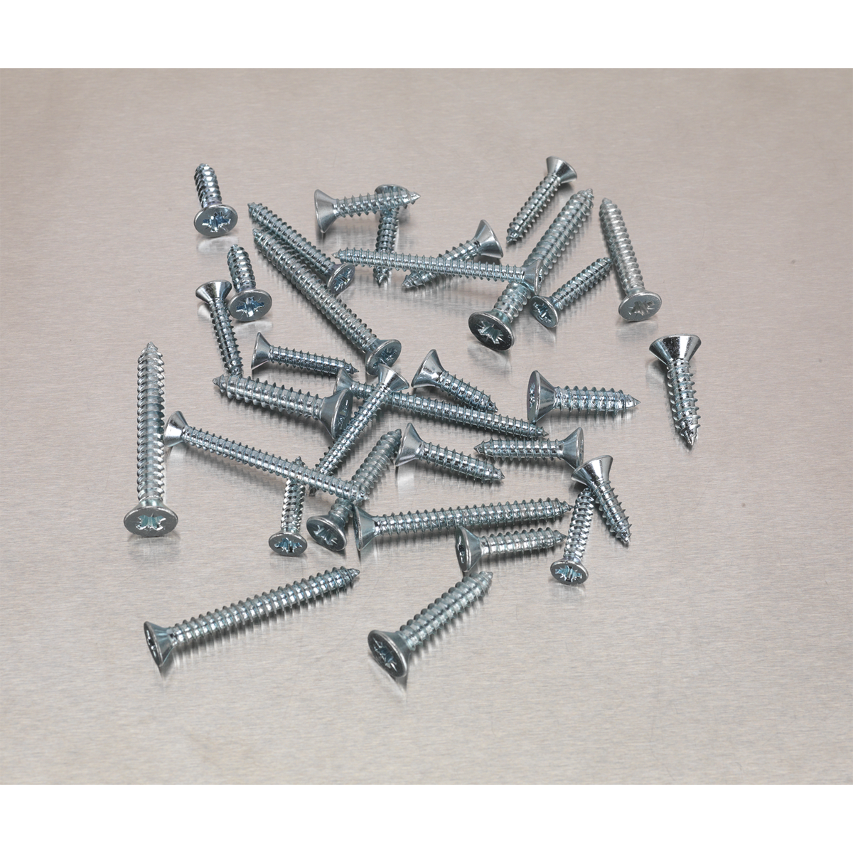 Zinc Plated Self-Tapping Countersunk Pozi Screw Assortment 600pc