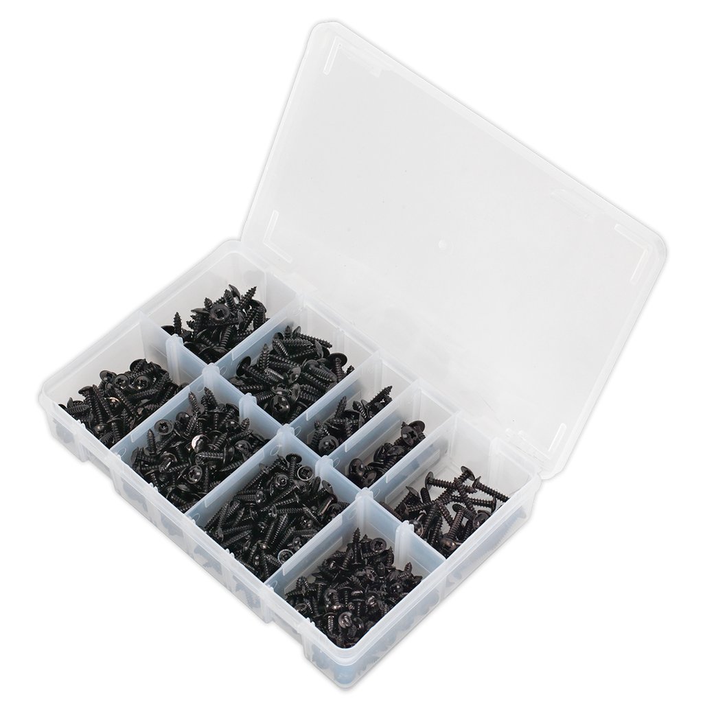 Self-Tapping Flanged Head Screw Assortment 700pc