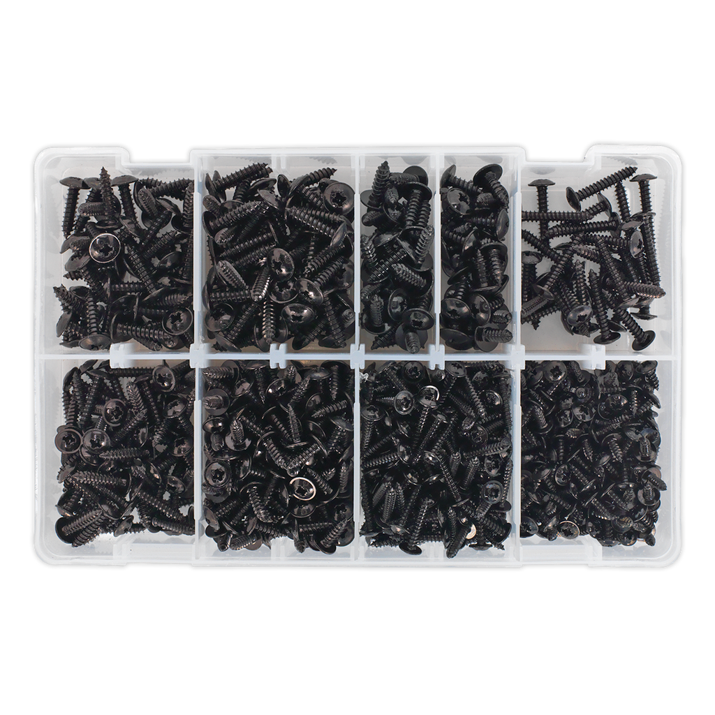 Self-Tapping Flanged Head Screw Assortment 700pc