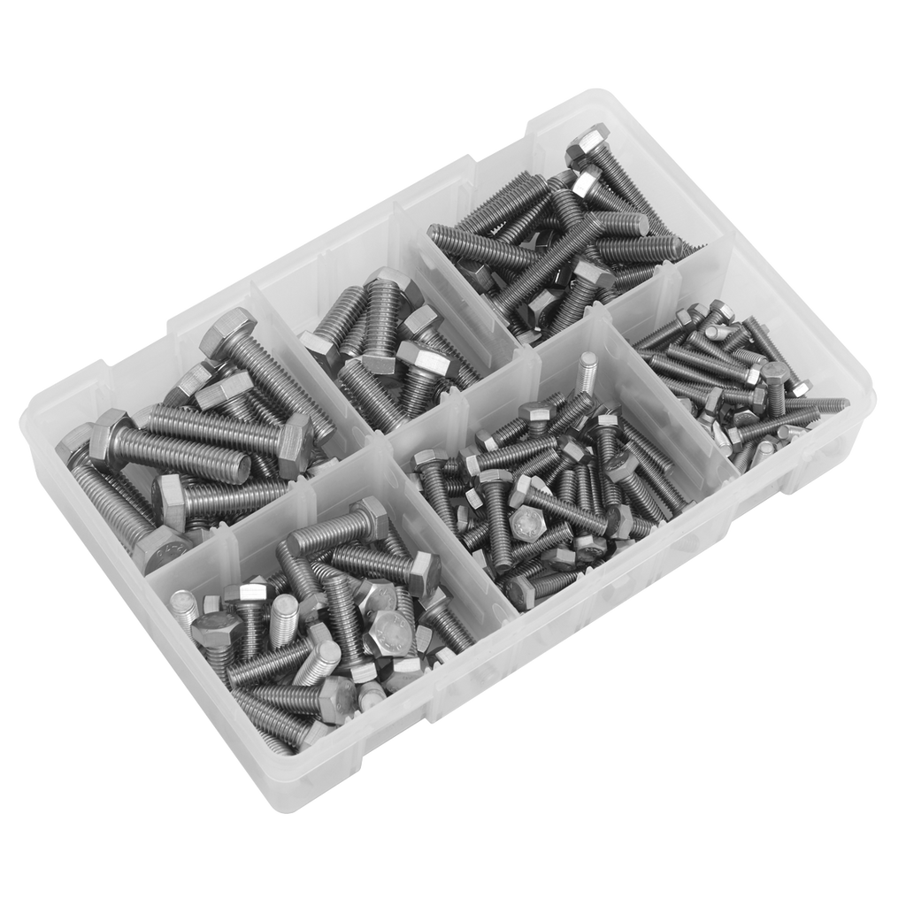 Stainless Steel Setscrew Assortment M5-M10 150pc