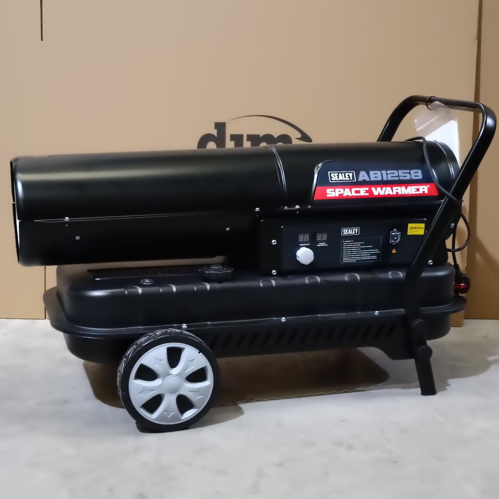Space Warmer® Kerosene/Diesel Heater with Wheels, 135,000Btu/hr (AB1258) (Factory Refurbished B)
