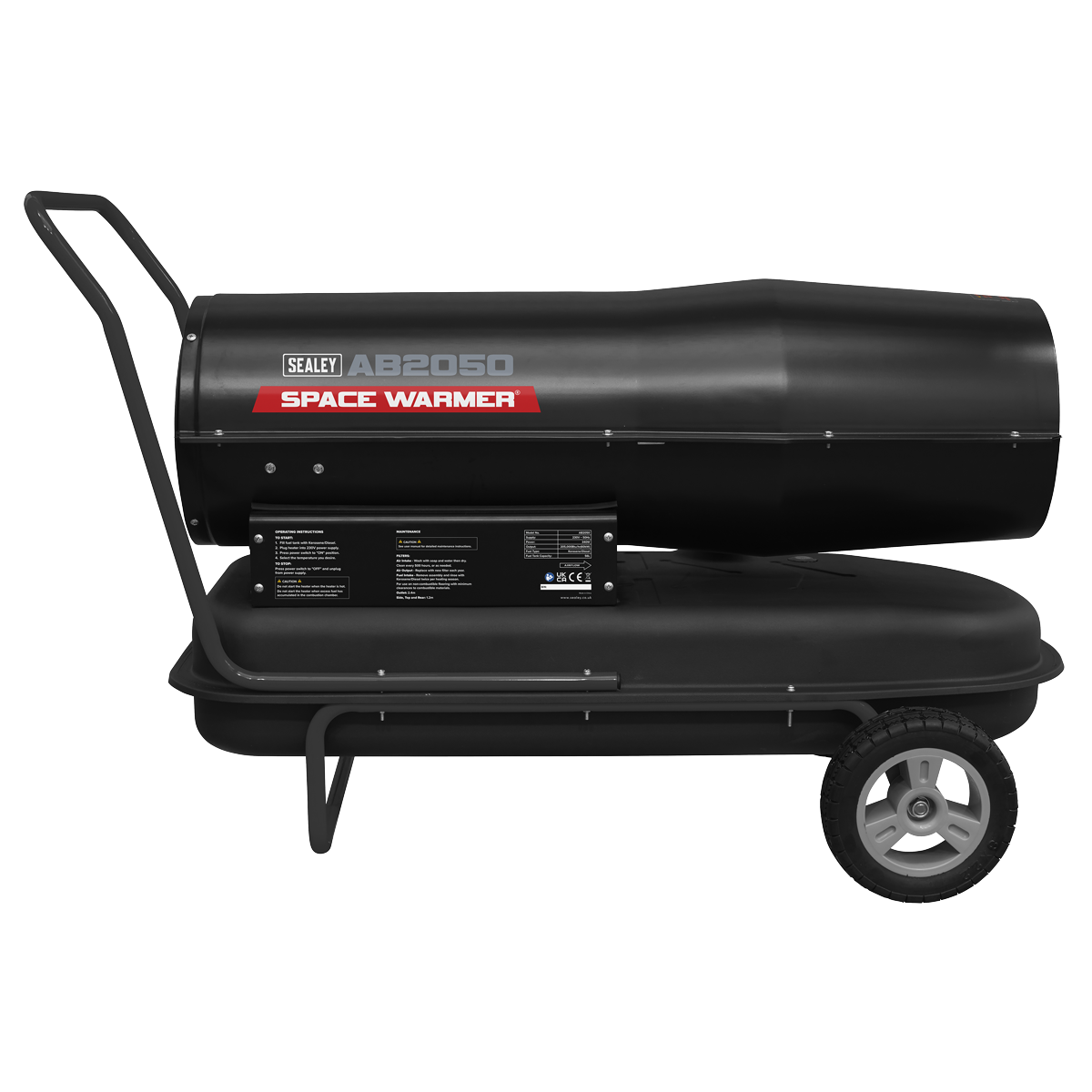 Space Warmer® Kerosene/Diesel Heater with Wheels 205,000Btu/hr