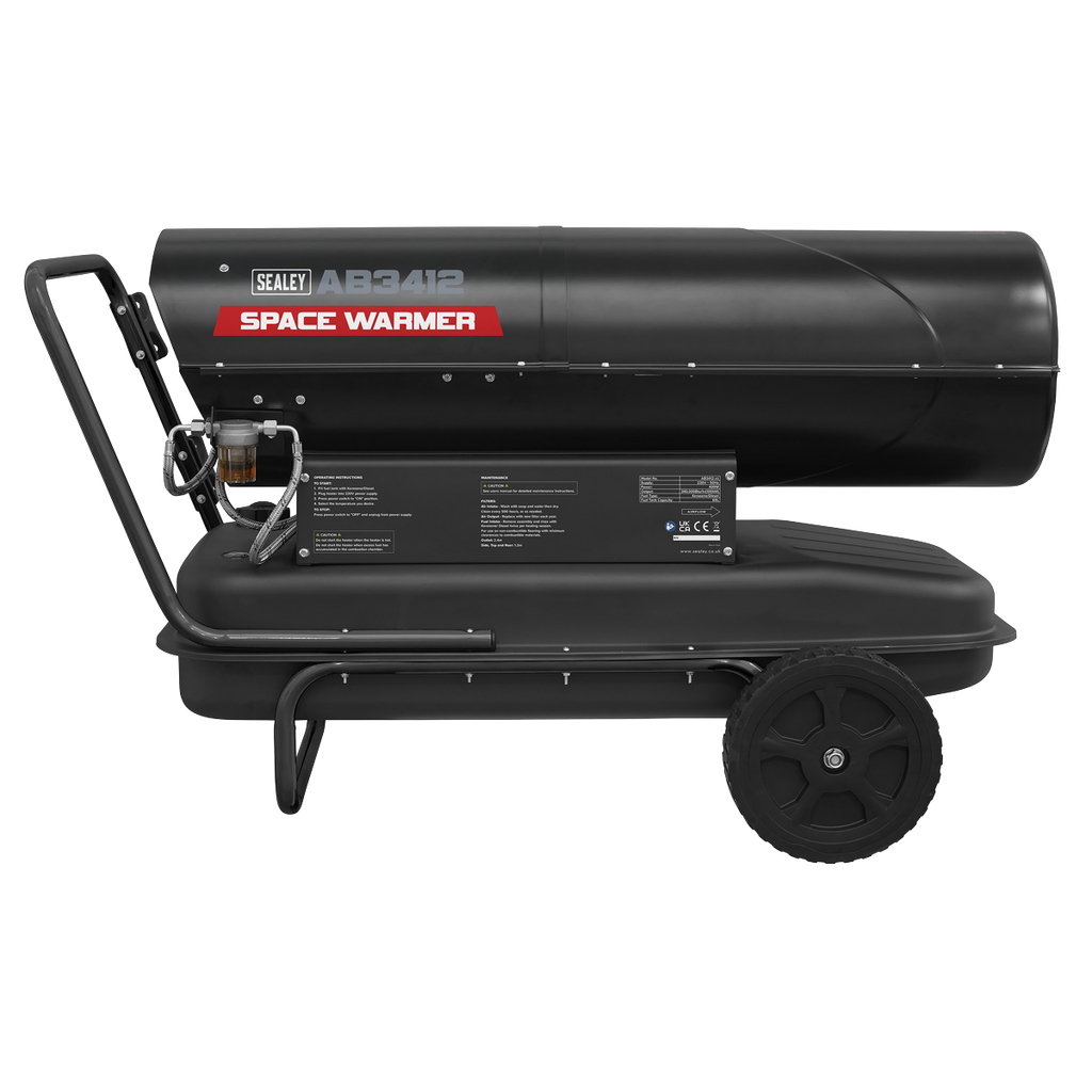 Space Warmer® Kerosene/Diesel Heater with Wheels 340,000Btu/hr