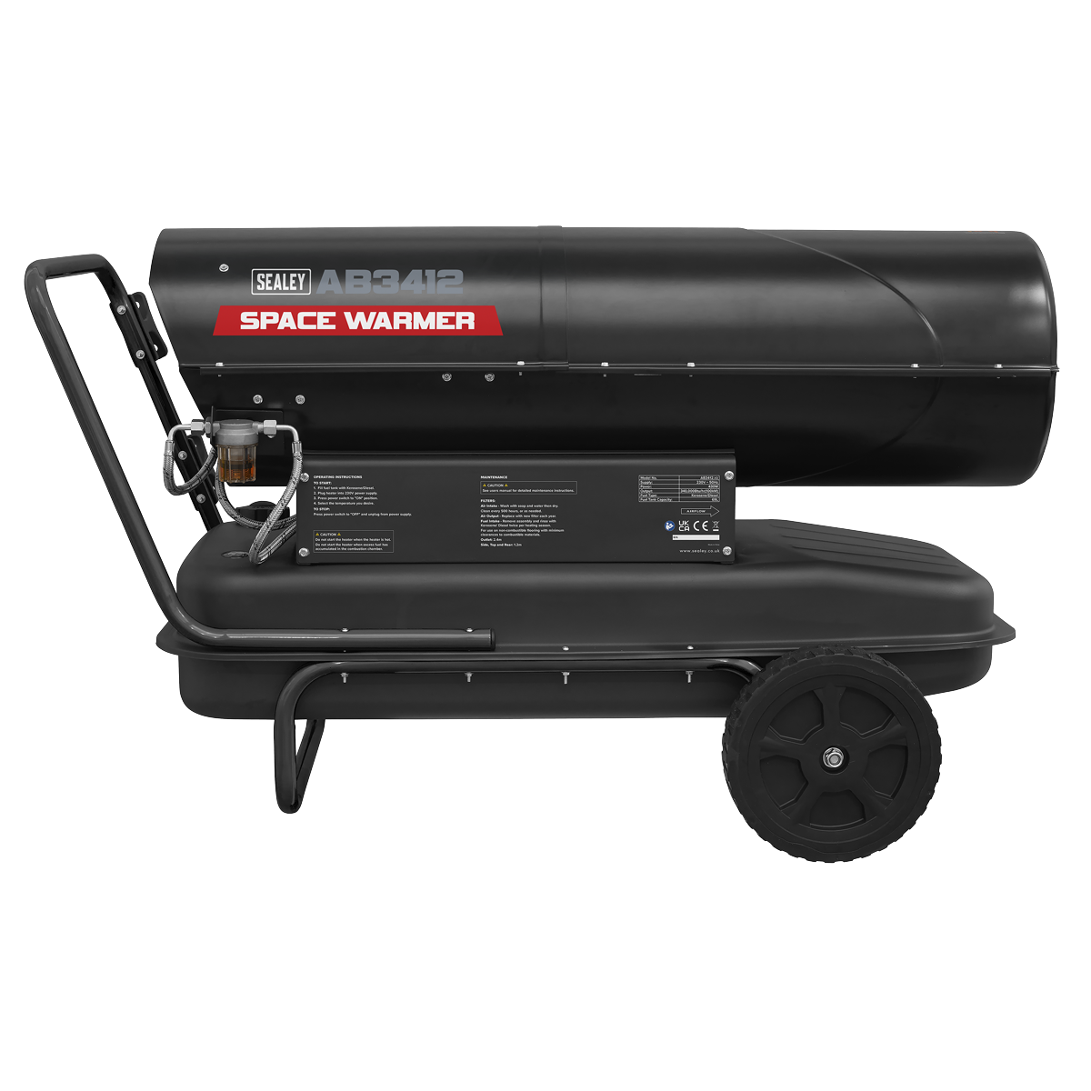 Space Warmer® Kerosene/Diesel Heater with Wheels 340,000Btu/hr