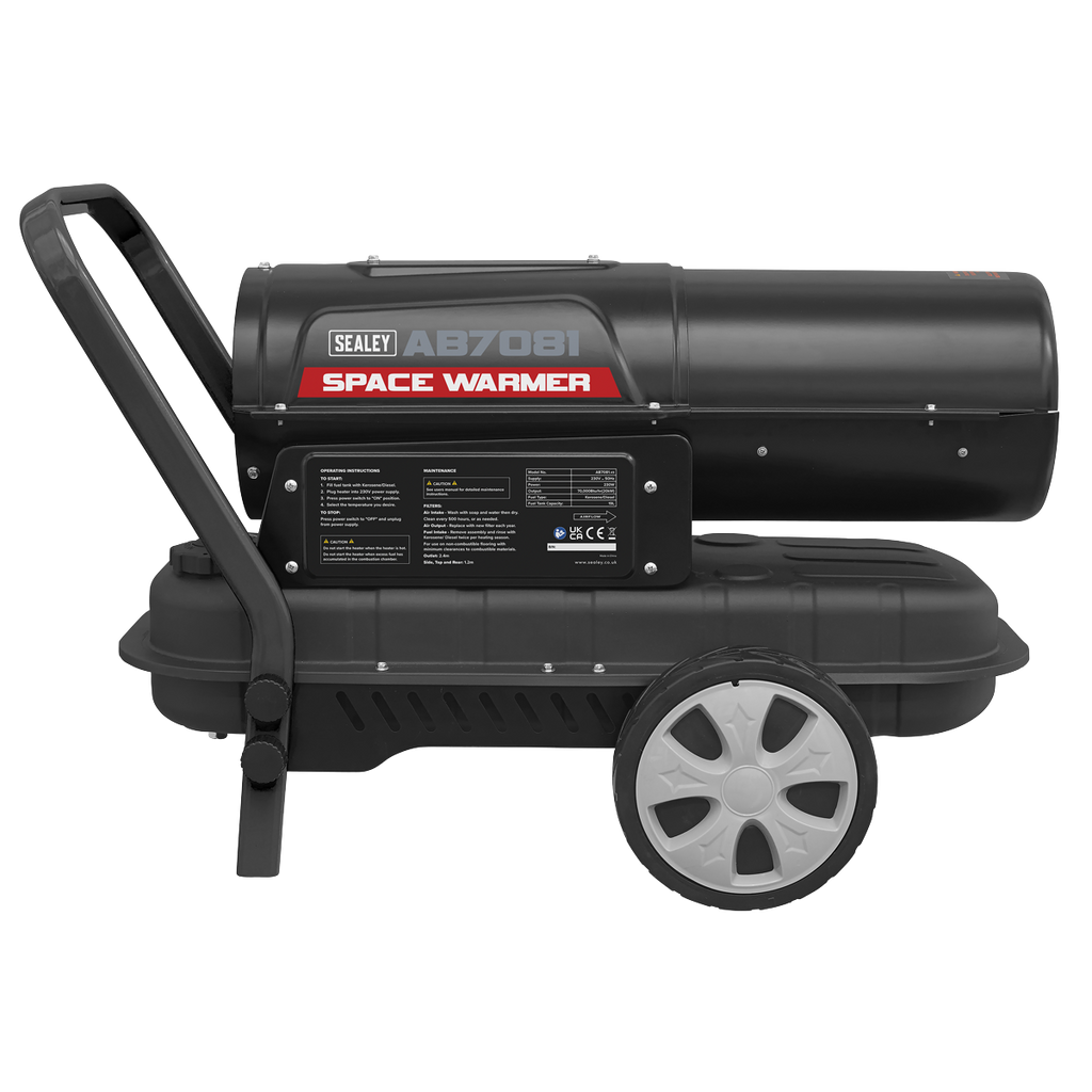 Space Warmer® Kerosene/Diesel Heater with Wheels 70,000Btu/hr