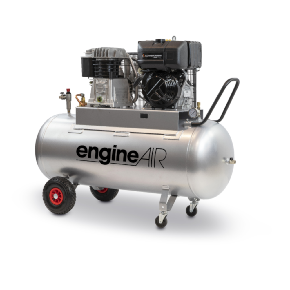 ABAC 1121440128 engineAIR 7/270 Portable Engine Drive Air Compressor 270 Litre 5.3kW 7.1hp