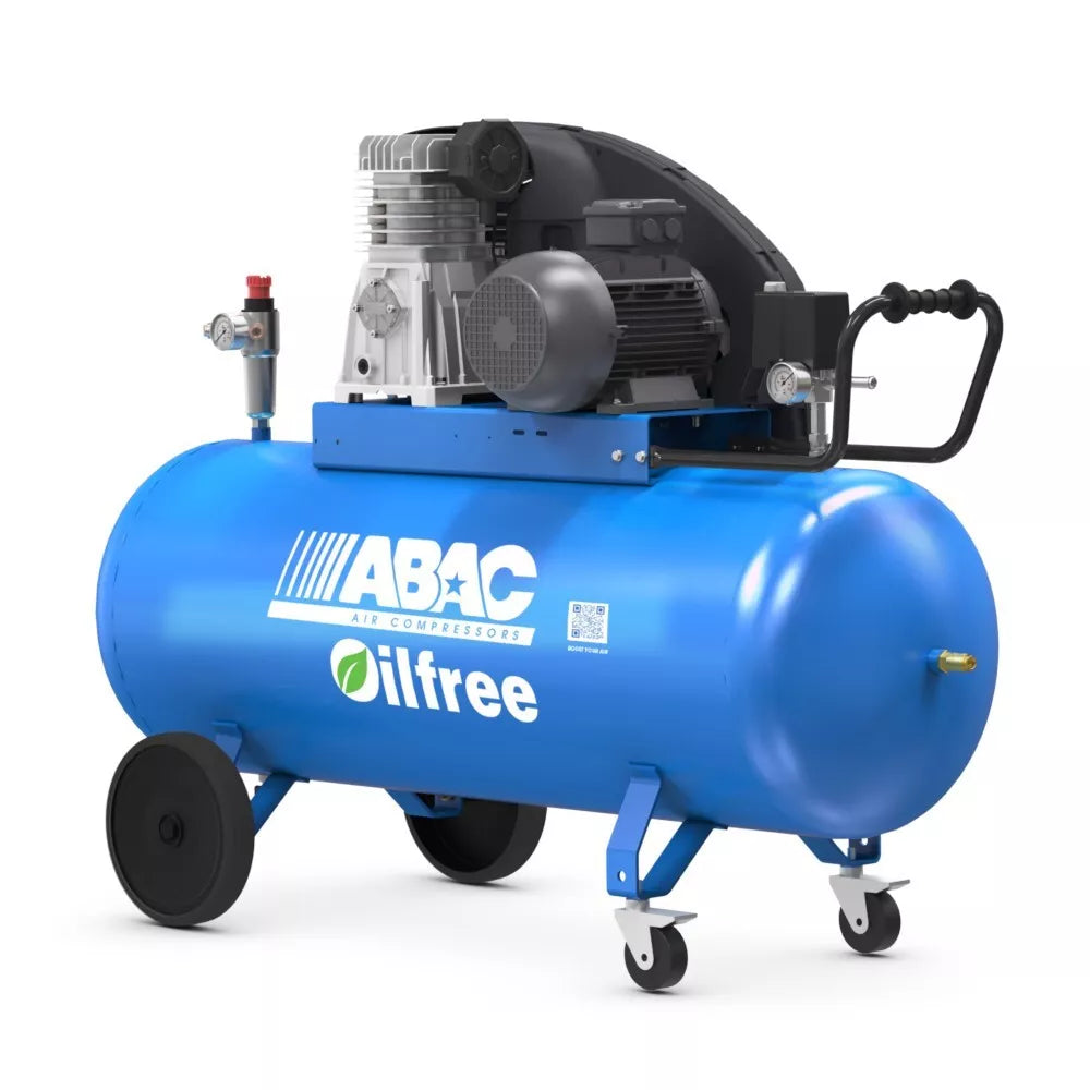 ABAC 4116000390 Pro A39B-0 Belt Drive Air Compressor, 200 Litre Capacity, 3hp