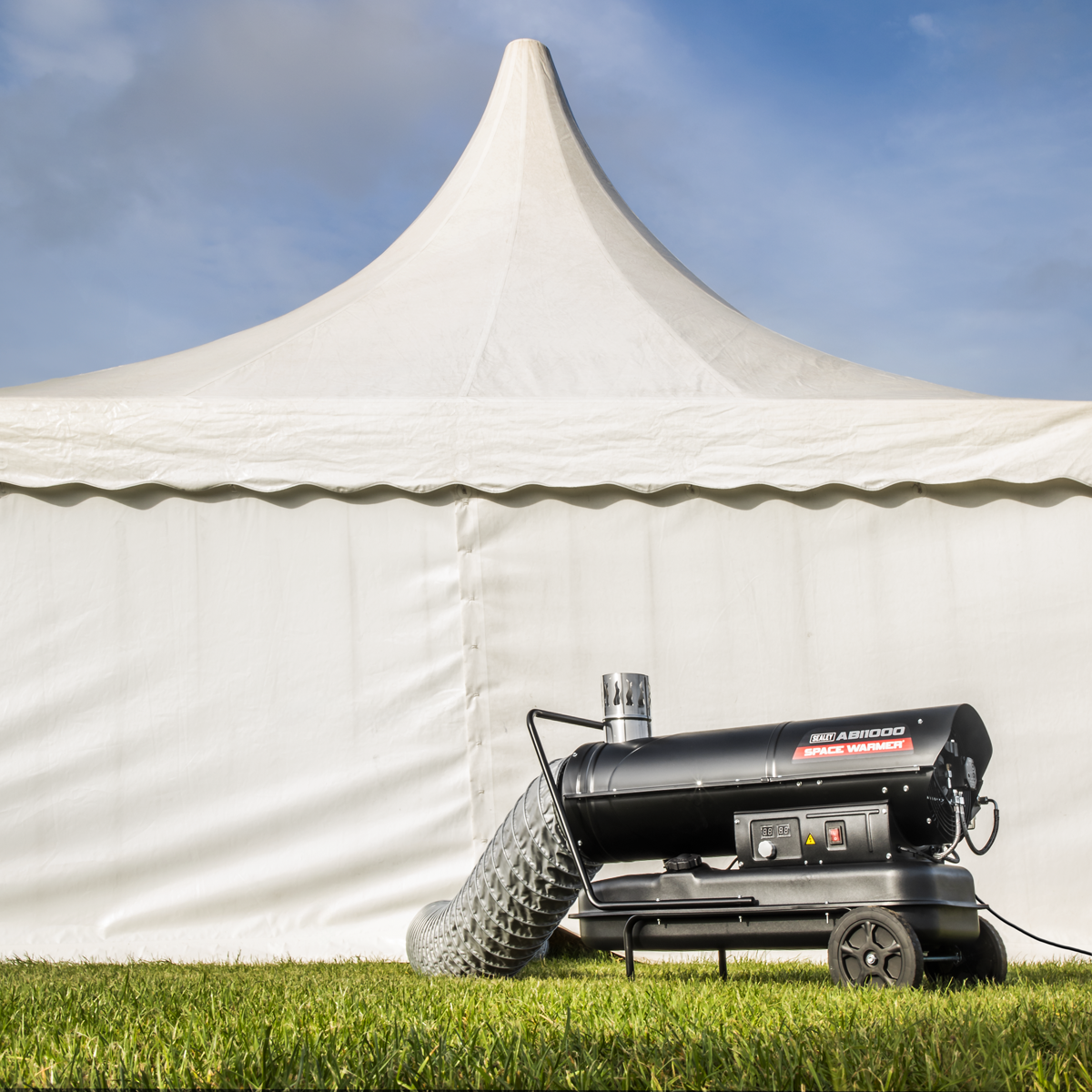 Space Warmer® Indirect Kerosene/Diesel Heater with Wheels 102,000Btu/hr