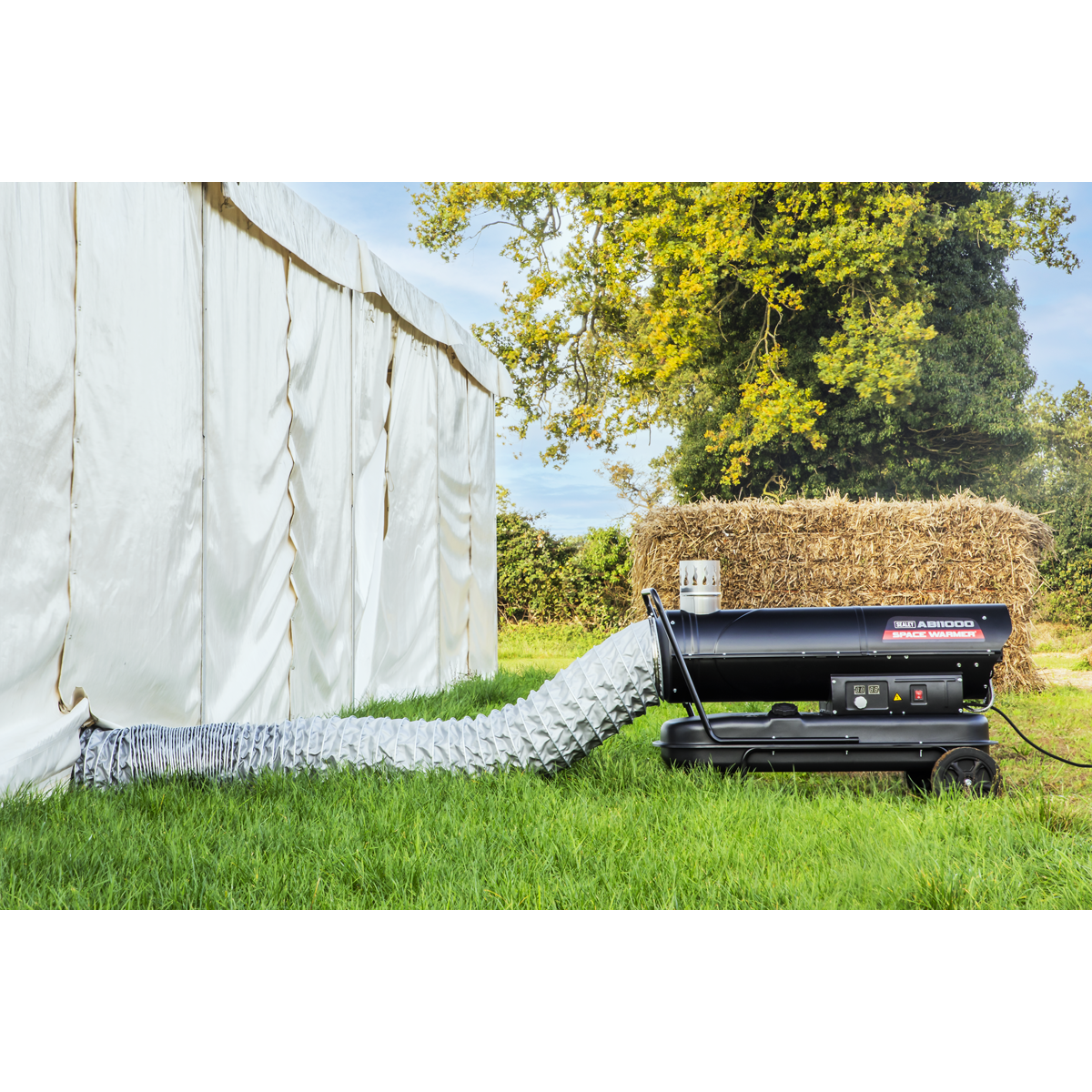 Space Warmer® Indirect Kerosene/Diesel Heater with Wheels 102,000Btu/hr