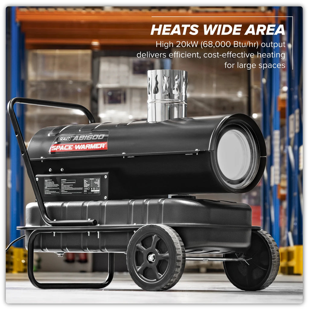 Space Warmer® Indirect Kerosene/Diesel Heater, 68,000Btu/hr (ABI600)