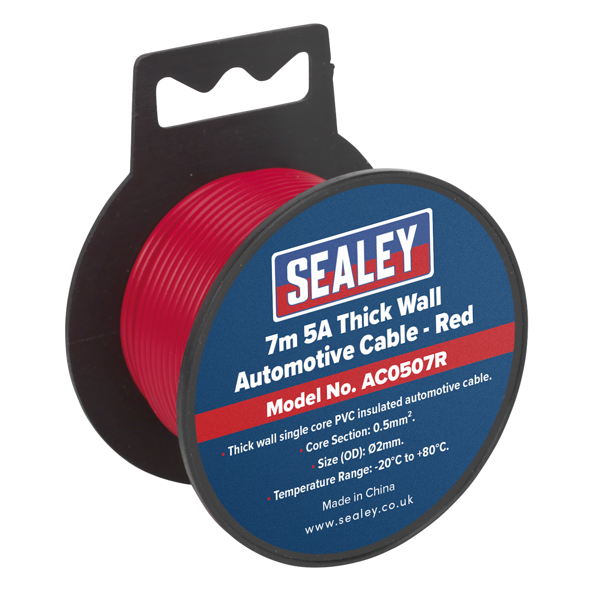 5A Thick Wall Automotive Cable 7m - Red
