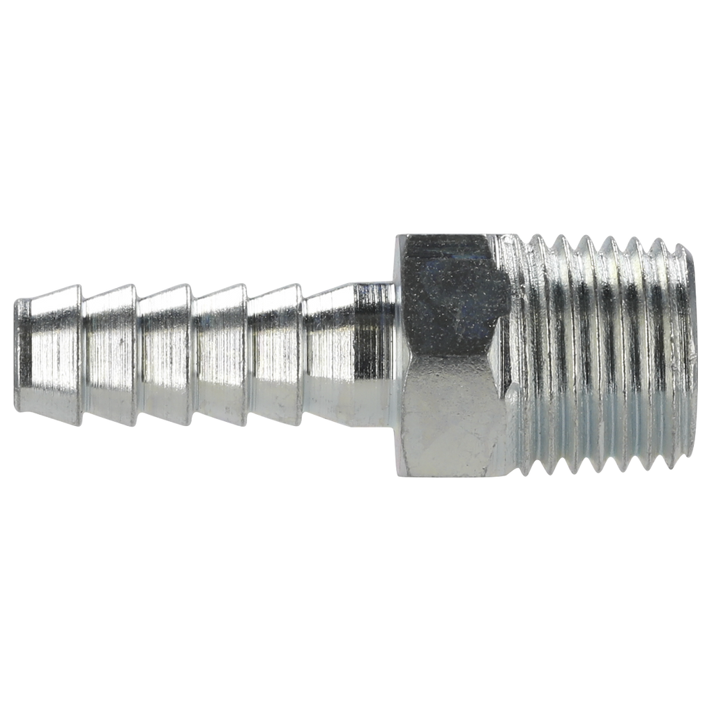 PCL Screwed Tailpiece Male 1/4"BSPT - 1/4" Hose - Pack of 5