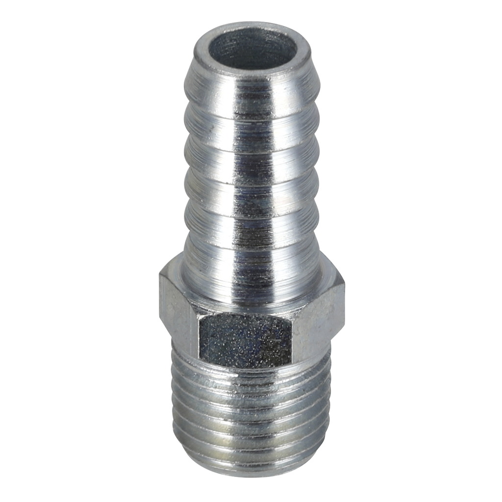 PCL Screwed Tailpiece Male 1/4"BSPT - 3/8" Hose - Pack of 5