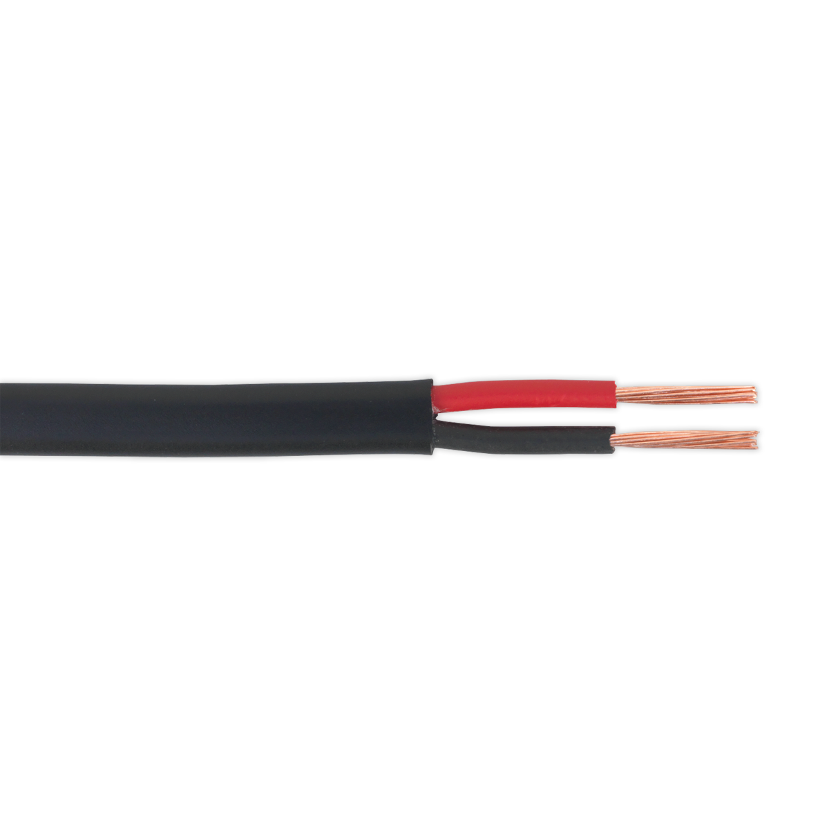 8.75A Thick Wall Flat Twin Automotive Cable 30m - Black