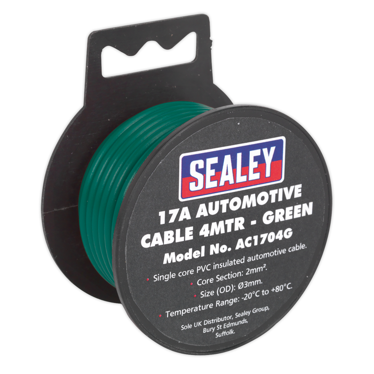 17A Thick Wall Automotive Cable 4m - Green