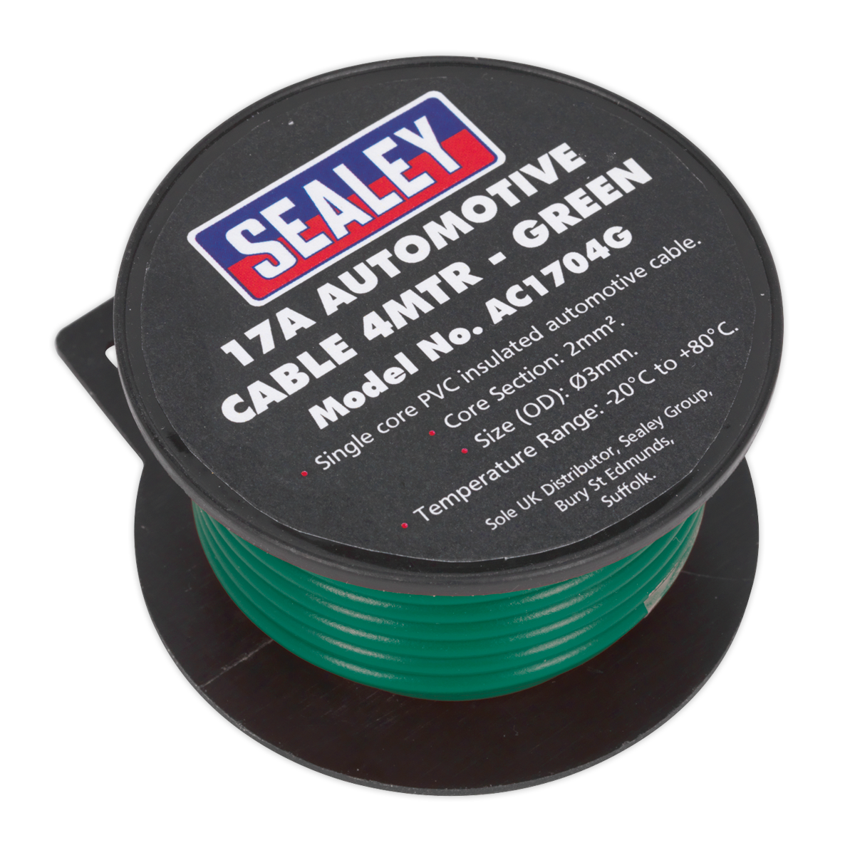 17A Thick Wall Automotive Cable 4m - Green