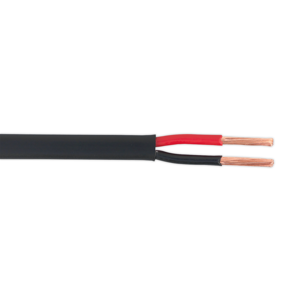 Thin Wall Flat Automotive Cable Twin 2 x 2mm² 28/0.30mm 30m - Black