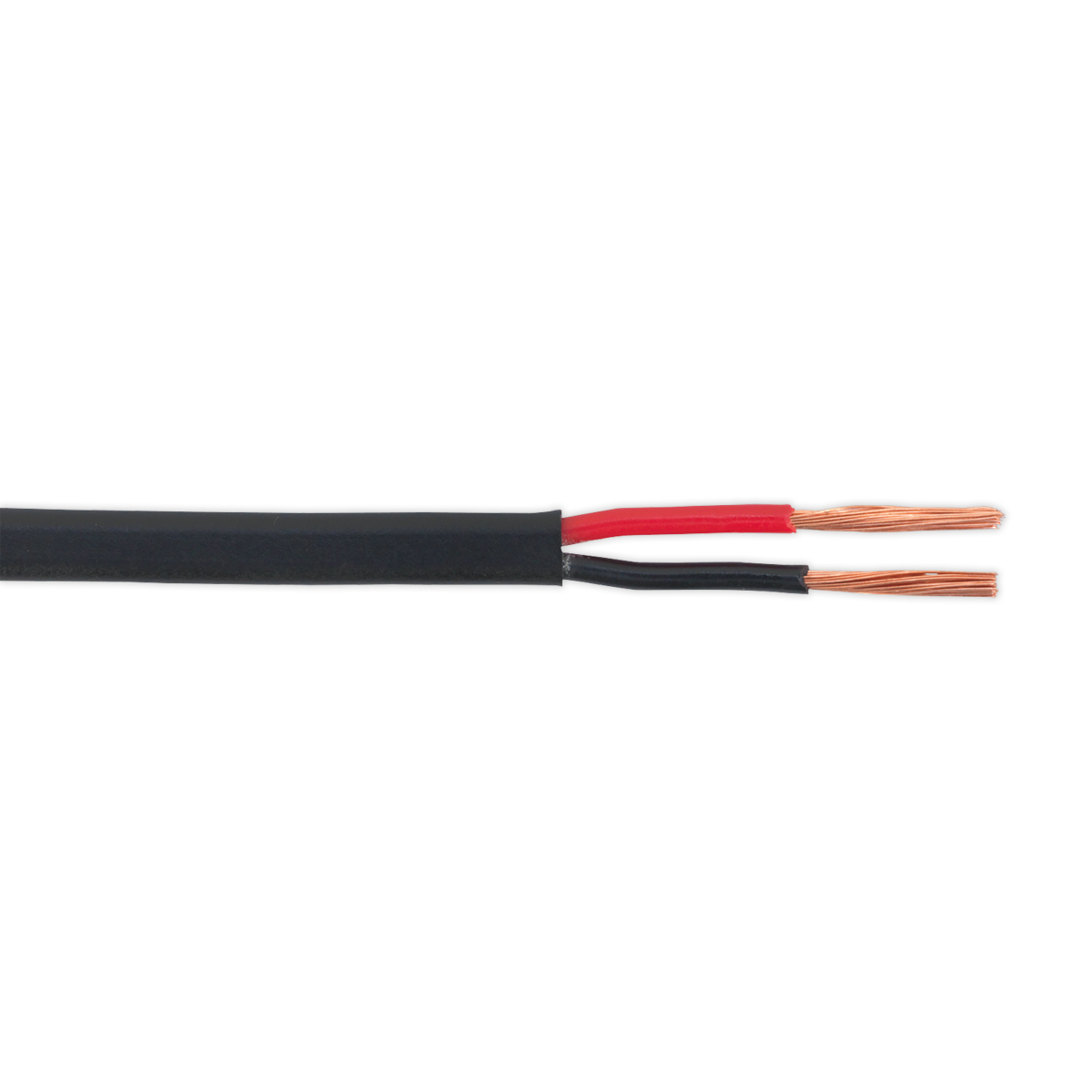 Thin Wall Flat Automotive Cable Twin 2 x 1mm² 32/0.20mm 30m - Black