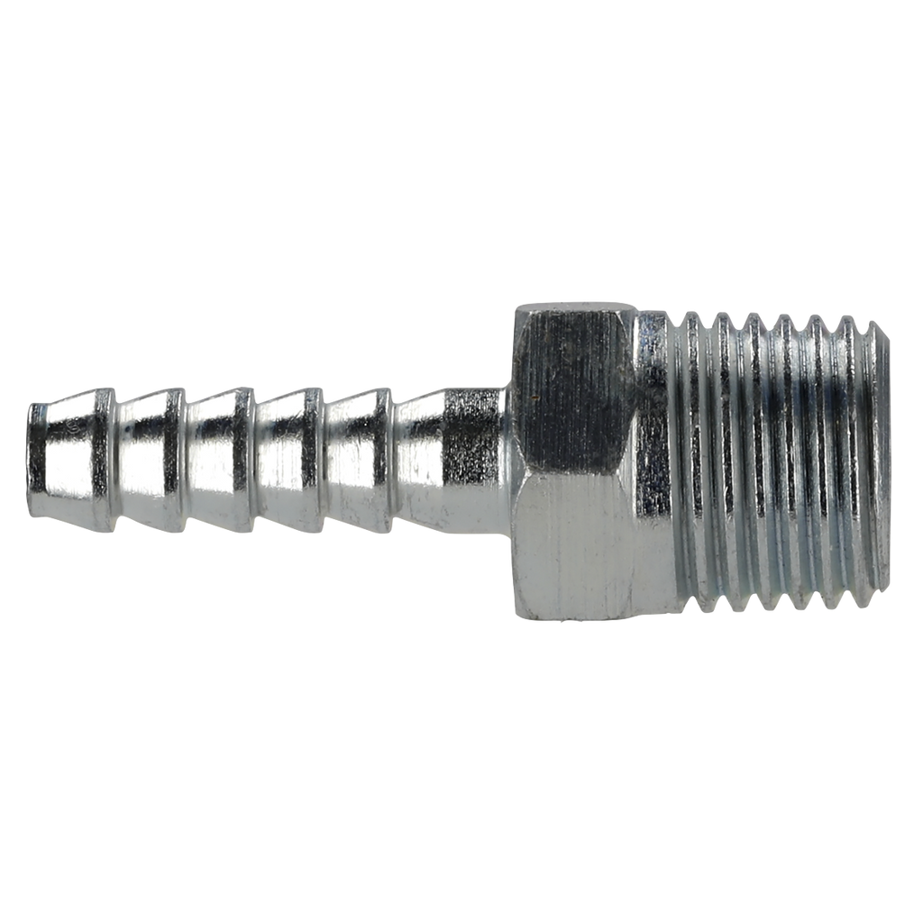 PCL Screwed Tailpiece Male 1/4"BSPT - 3/16" Hose - Pack of 5