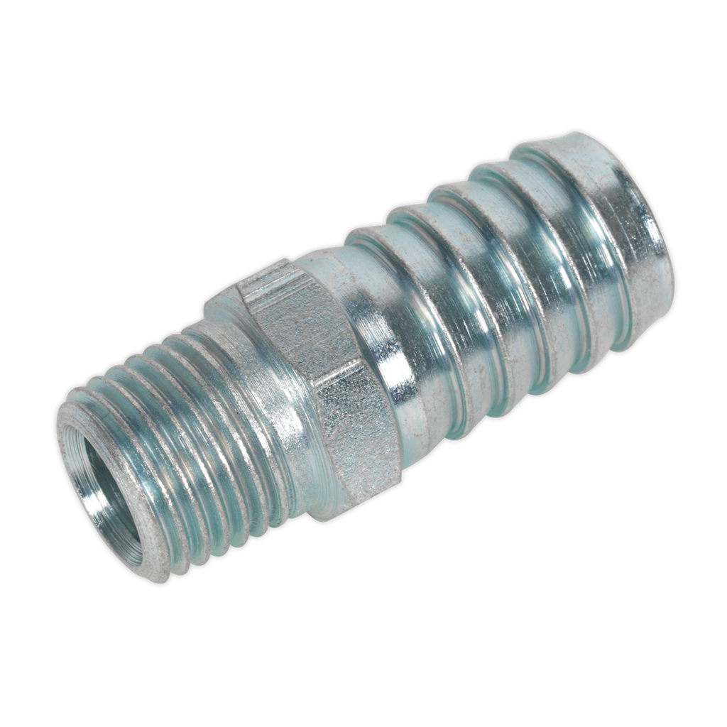 PCL Screwed Tailpiece Male 1/4"BSPT - 1/2" Hose - Pack of 5