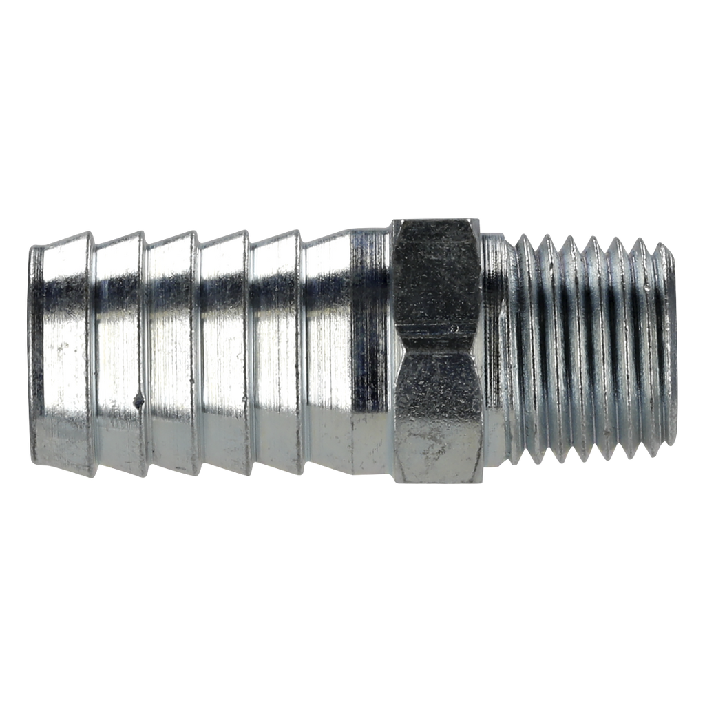 PCL Screwed Tailpiece Male 1/4"BSPT - 1/2" Hose - Pack of 5
