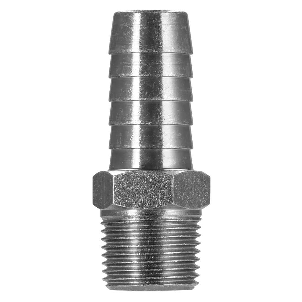 PCL Screwed Tailpiece Male 3/8"BSPT - 1/2" Hose - Pack of 5
