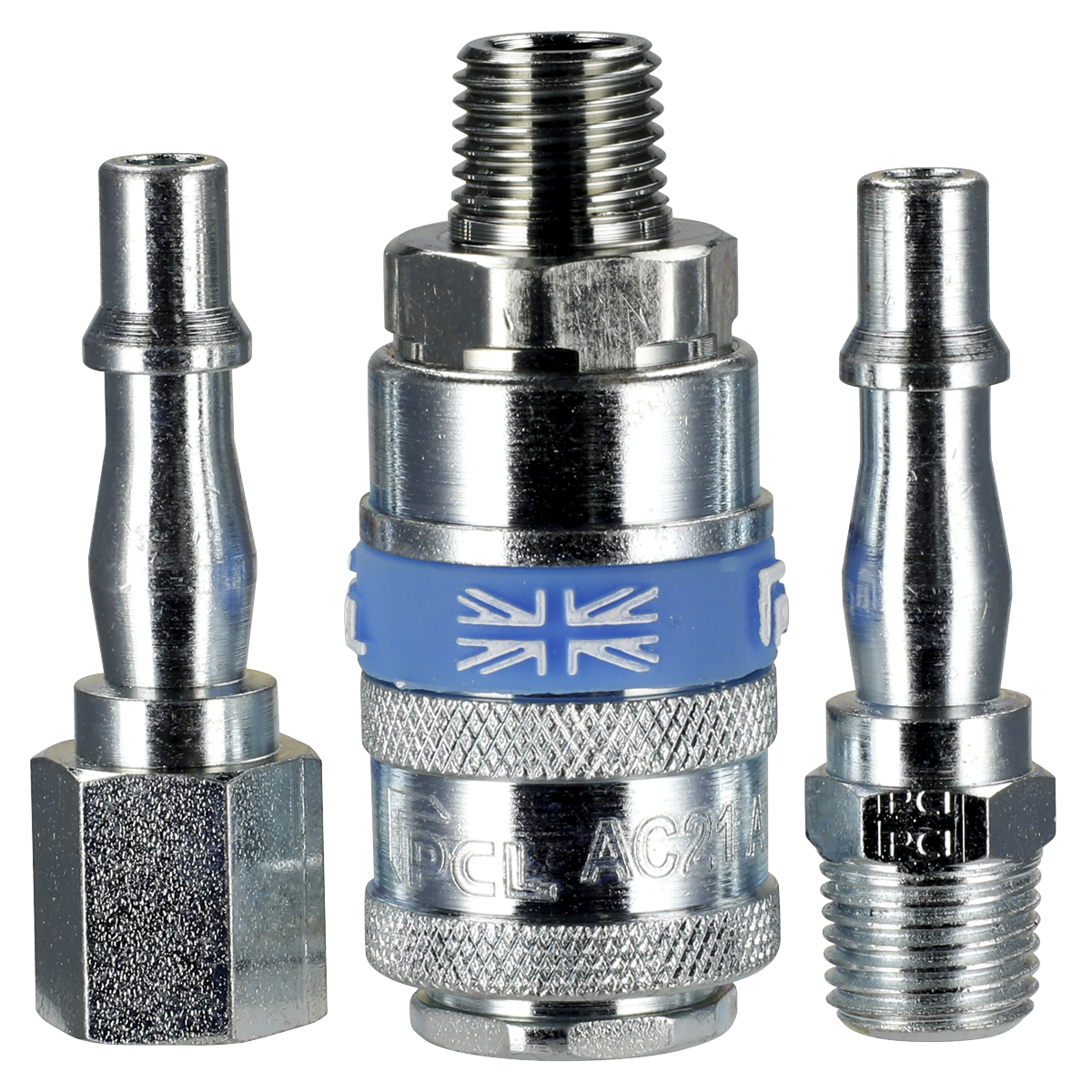 PCL Air Tool Coupling Kit 1/4"BSPT 3pc