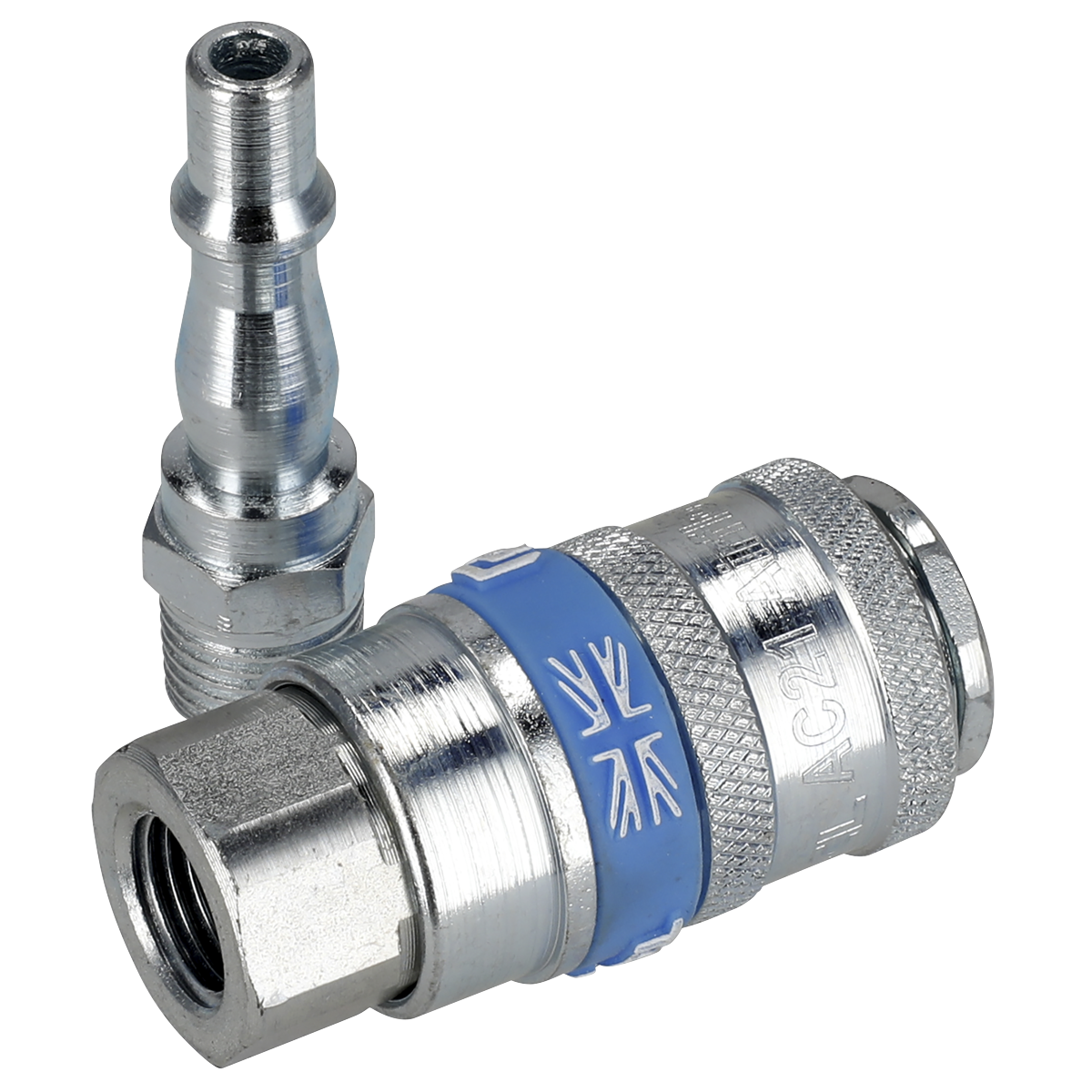 PCL Air Tool Coupling Kit 1/4"BSPT 2pc