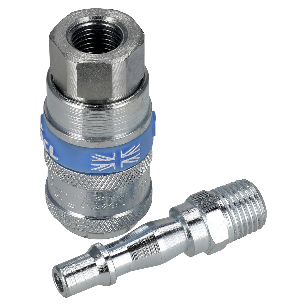 PCL Air Tool Coupling Kit 1/4"BSPT 2pc