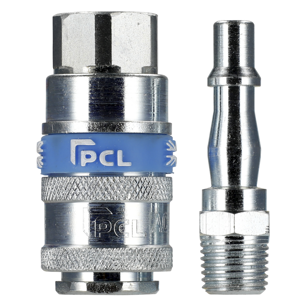 PCL Air Tool Coupling Kit 1/4"BSPT 2pc
