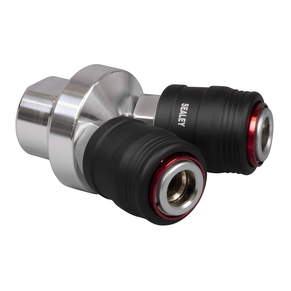High Flow Twin Coupling Body Female Thread 1/4"BSPT