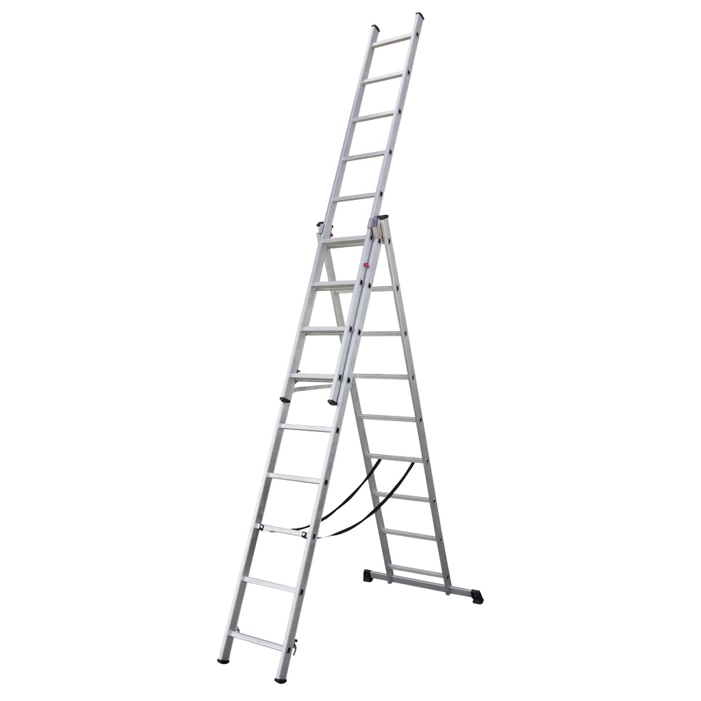 Extension Combination Ladder 3 x 9 Aluminium - EN 131