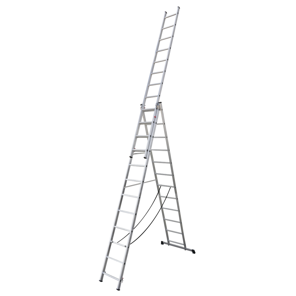 Extension Combination Ladder 3 x 12 Aluminium - EN 131