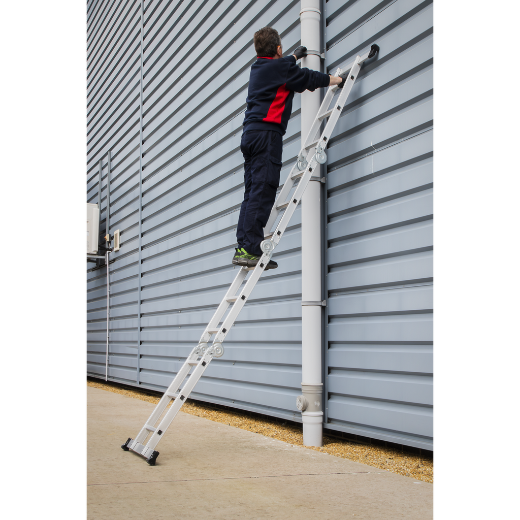 4-Way Aluminium Folding Platform Ladder - EN 131