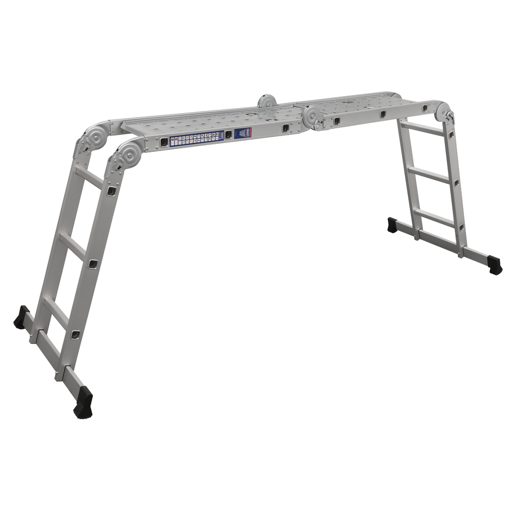 4-Way Aluminium Folding Platform Ladder - EN 131