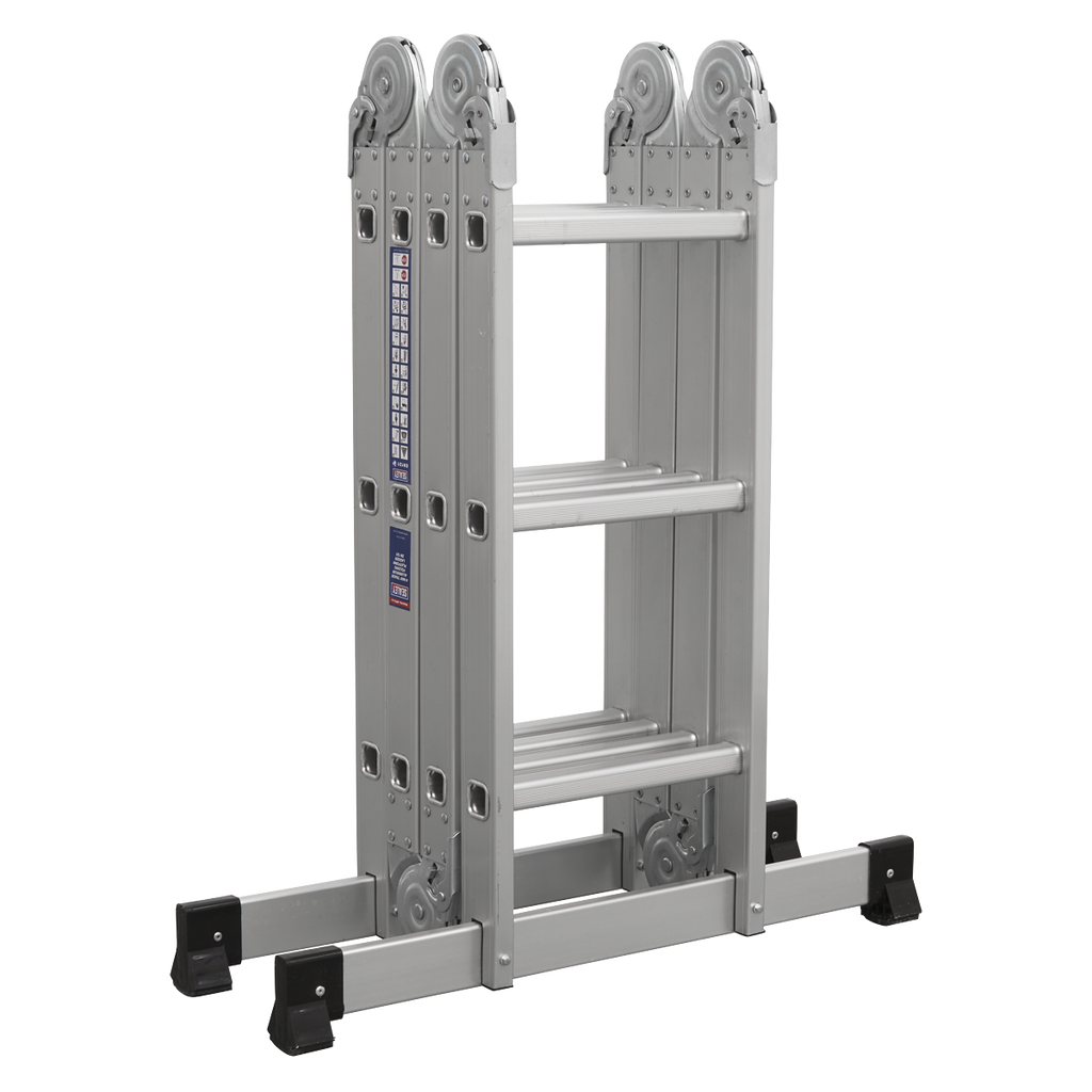 4-Way Aluminium Folding Platform Ladder - EN 131
