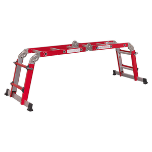 Aluminium 4-Way Multipurpose Adjustable-Height Ladder - EN 131