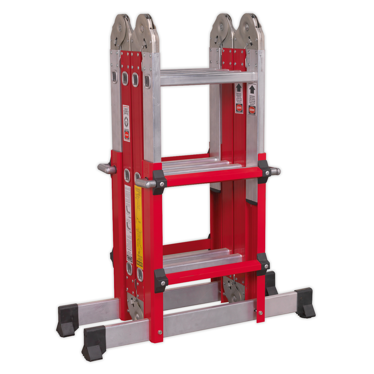 Aluminium 4-Way Multipurpose Adjustable-Height Ladder - EN 131