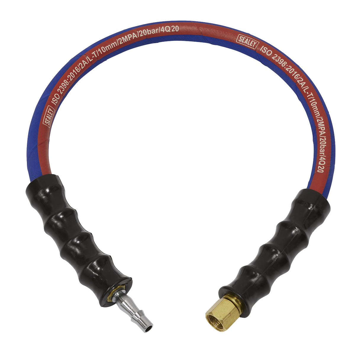 Air Leader Hose with Tailpiece & 1/4"BSP Union 600mm x 10mm