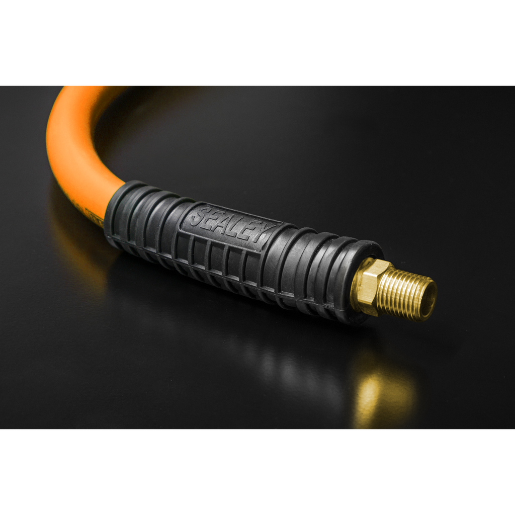 High-Visibility Hybrid Air Hose with 1/4"BSP Unions 15m x 8m