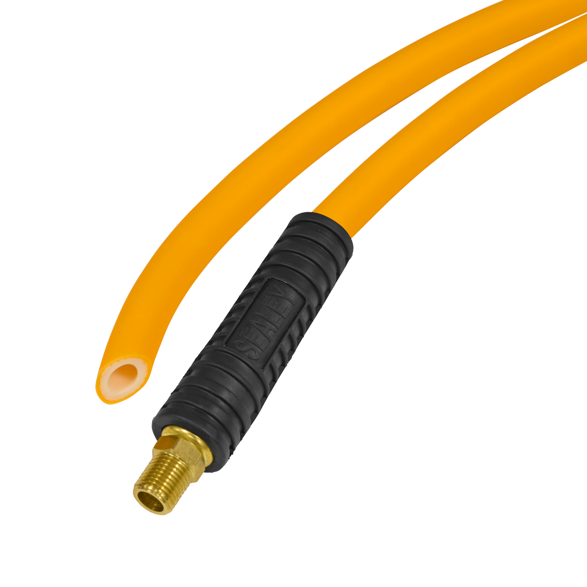 High-Visibility Hybrid Air Hose with 1/4"BSP Unions 5m x 8mm