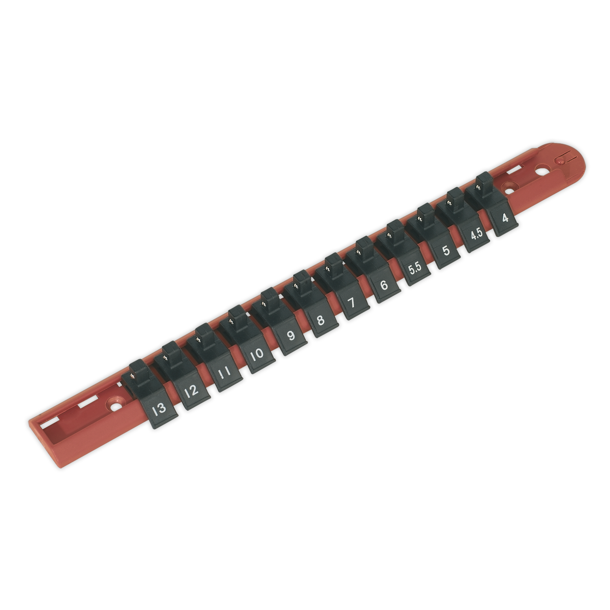 Premier Socket Retaining Rail with 12 Clips 1/4"Sq Drive