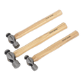 Premier Ball Pein Hammer Set 3pc Hickory Shafts