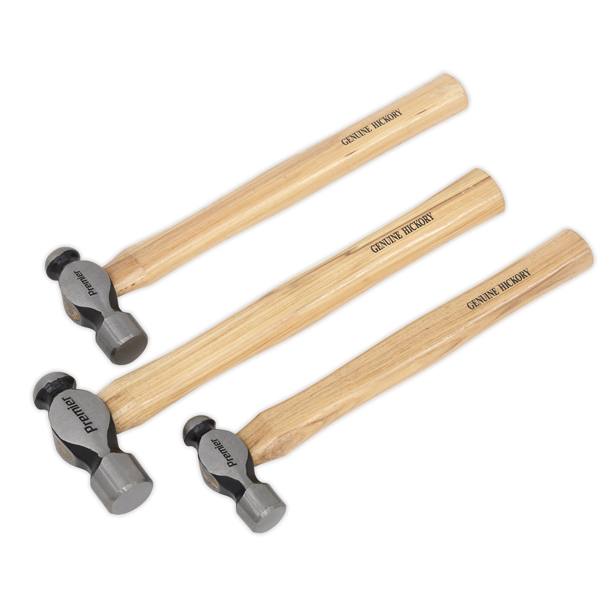 Premier Ball Pein Hammer Set 3pc Hickory Shafts