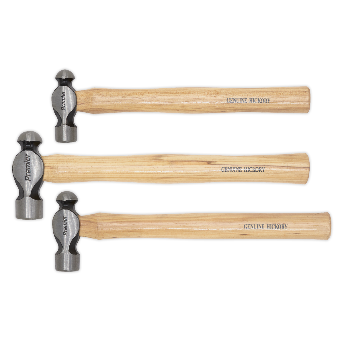 Premier Ball Pein Hammer Set 3pc Hickory Shafts